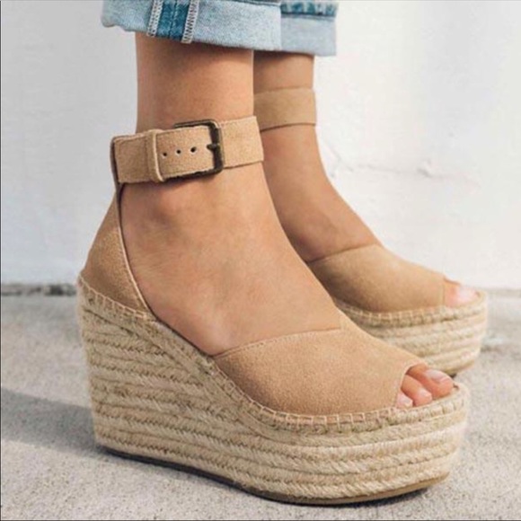 Soludos | Positano Platform Wedge Sandals Size 10 - Picture 2 of 5